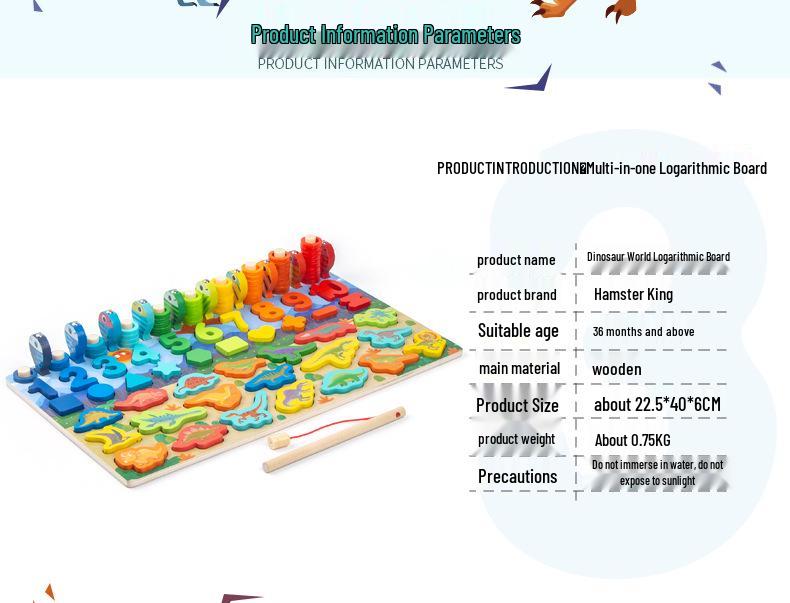 Toddler Number Puzzle Blocks for Early Education and Brain Development Ages 1-3 Boys & Girls