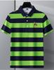 Pánské bavlněné polo s pruhy, Léto 2025 Slim Fit
