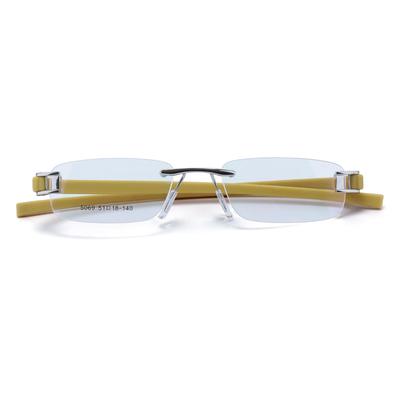 RSINC Rimless Light Weight, Flexible frame/eyeglass/Spectacle,  Silver-Yellow-Mix-1 VE-RXDP-JFPM