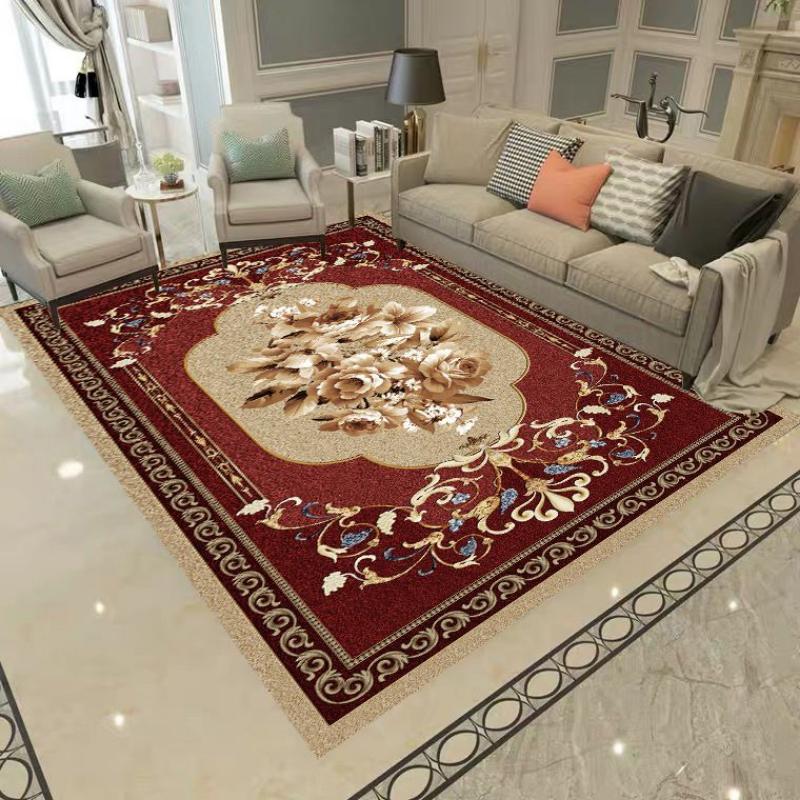 Chinese Style Living Room Carpet Coffee Table Floor Mat Chinese Style Study Bedroom Bedside Home Decoration Non-slip Floor Mat