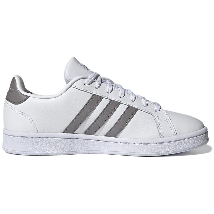 Adidas Neo Grand Court Leather Comfortable Non-Slip Durable Low-Top Tennis Shoes Women Sneakers White FY8931