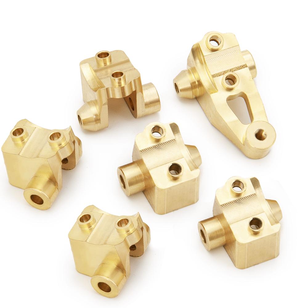 YEAHRUN Brass Axle Mount Suspension Links Stand for 1/10 RC Crawler Car TRX4 TRX6 Upgrade Parts