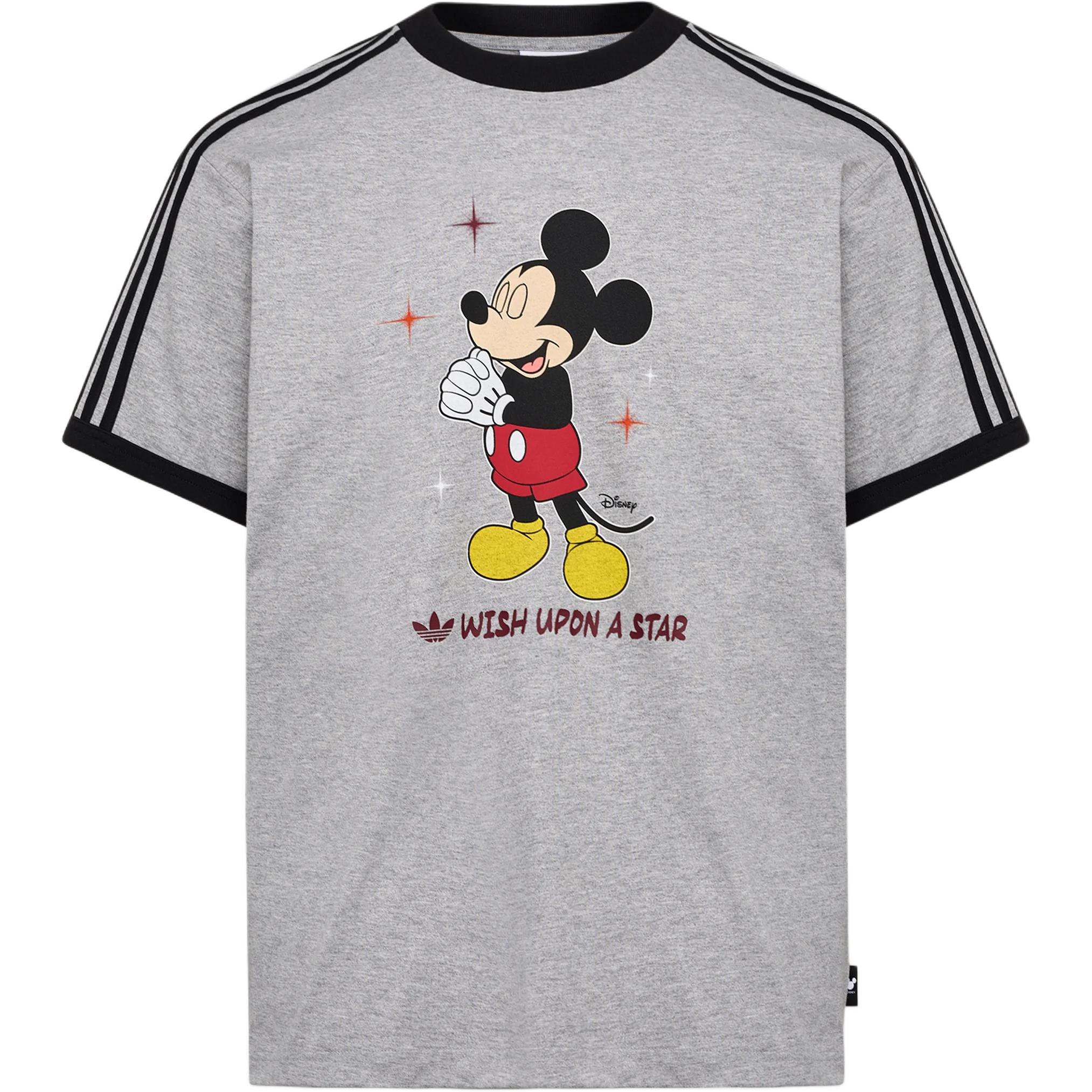 Adidas Originals X Disney Микки Маус Хлопковый Свитшот Спортивная Футболка с Коротким Рукавом Унисекс Топы KT7775 XS
