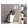 Cat-Shaped Night Light with Aromatherapy Bedside Table Lamp with Sound Function Rechargeable Soft Warm Glow Decorative Figurine Gift for Home Office