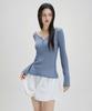 MIXXO Button-Up Long Sleeve T-Shirt Re Lwg309A_Miwlwg52Qa