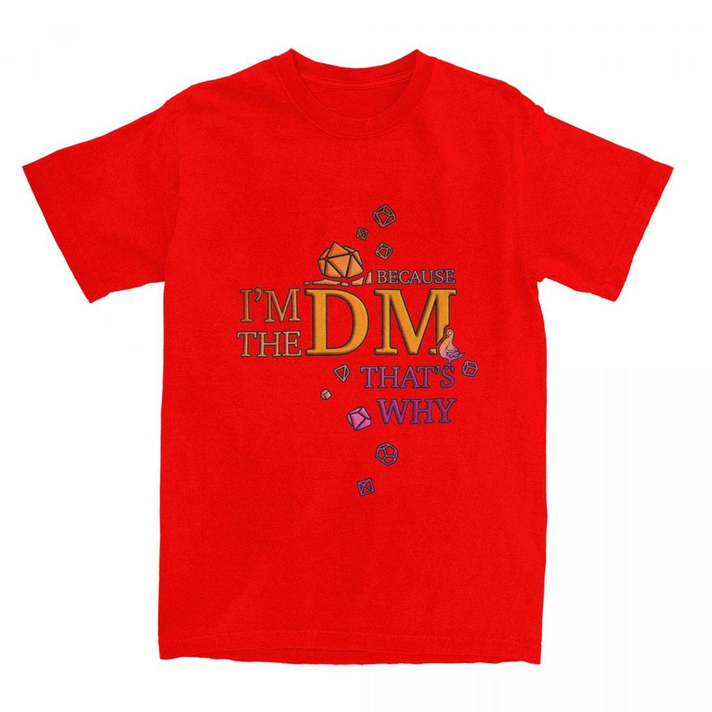DM Dice Master Guide DnD Merch Shirt for Unisex Women Dungeon Dragon Game Amazing Cotton Printed Tee