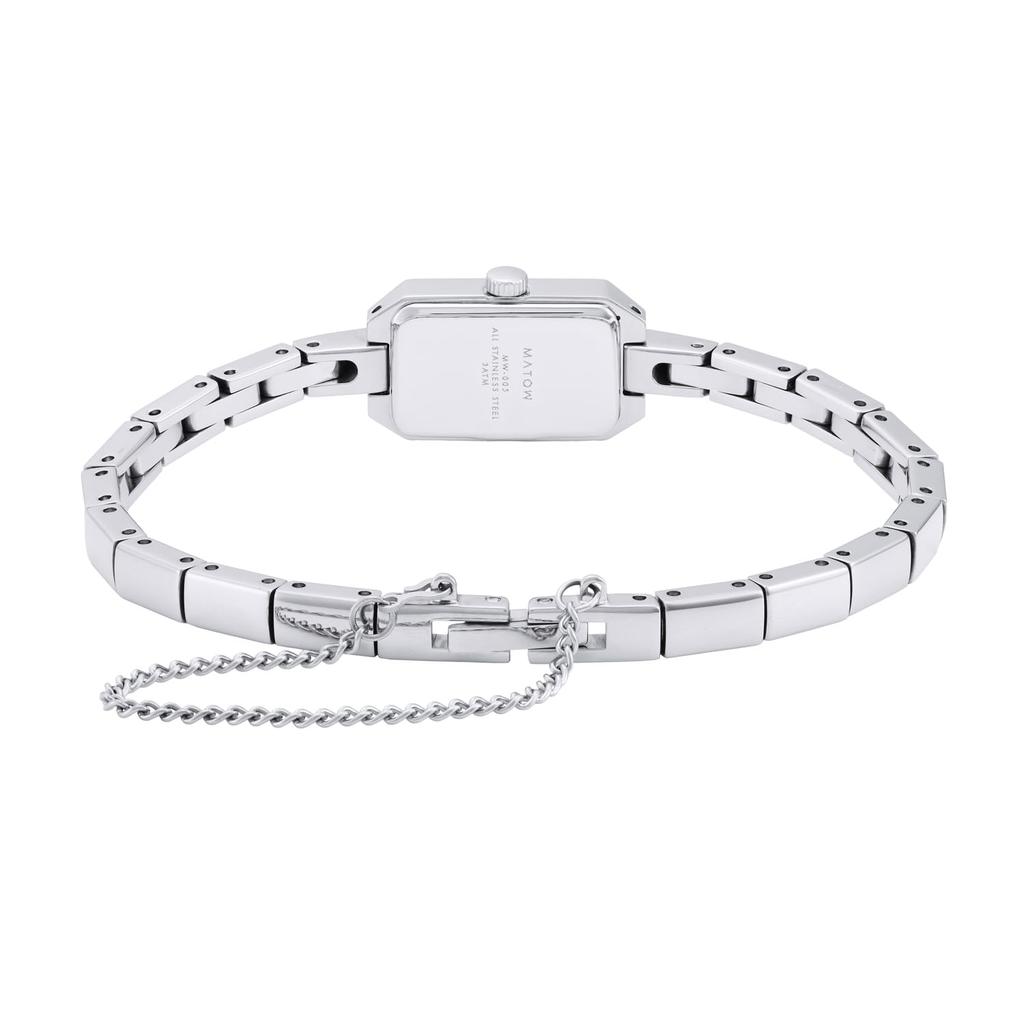 Autorizovaný prodejce hodinek MATOW mw005004 Mini Square stříbrné bílé [MATOW] Dámské [Tsuki Seigetsu]