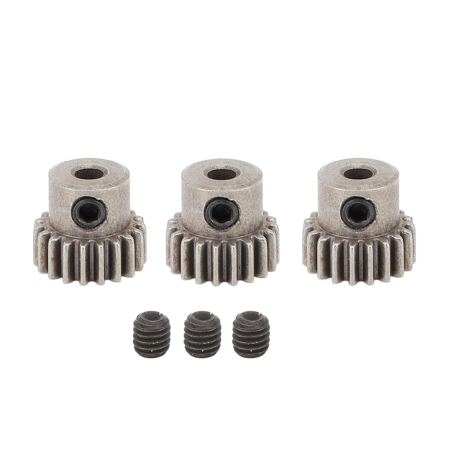 

3PCS RC Car Motor Gear M0.6 3.175mm Діаметр сталевого порошкового сплаву Шестерня двигуна Заміна шестерні 19T