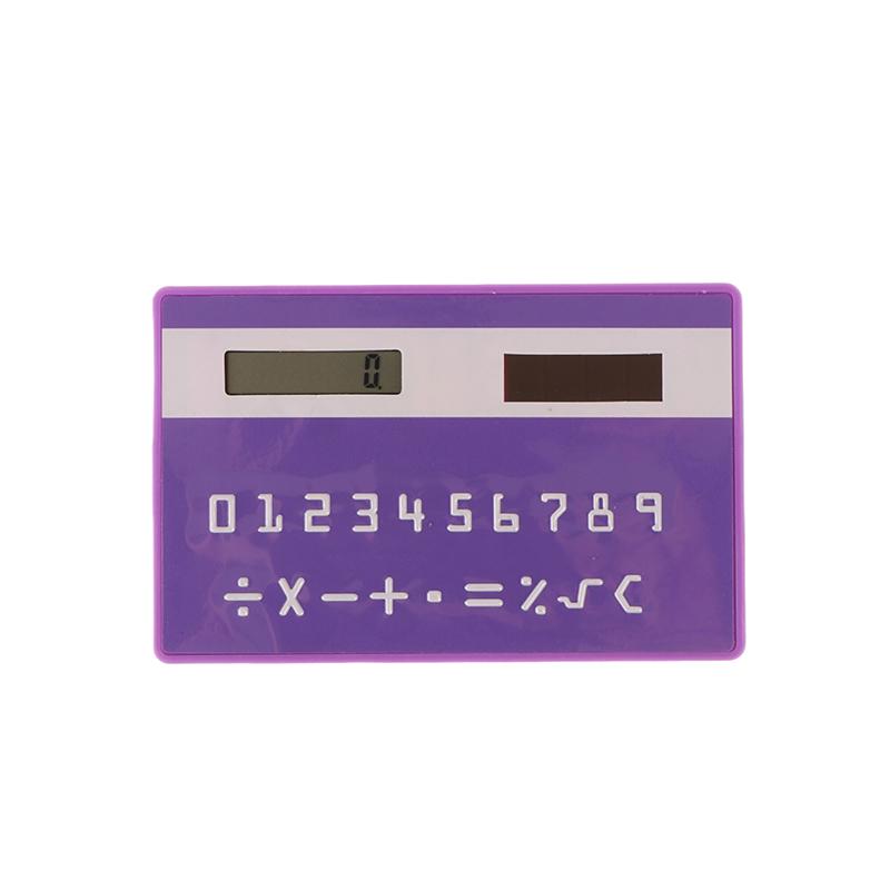 Solar 8 Digit Calculator Student Mini Calculator Portable Slim Calculator Stationery Math Toys School Electronics Calculator