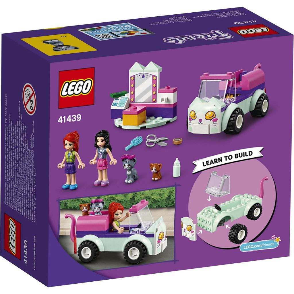 LEGO Friends Cat Pet Salon Car 41439 Toy Block Present Animal Animal Car Car Doll Doll Girls 4 Years Old and Up