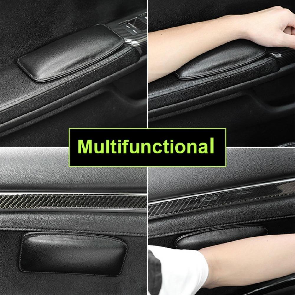 Comfortable PU Leather Car Knee Pad Cushion for Car Interior Pillow Elastic Cushion Memory Foam Auto Car Accessories