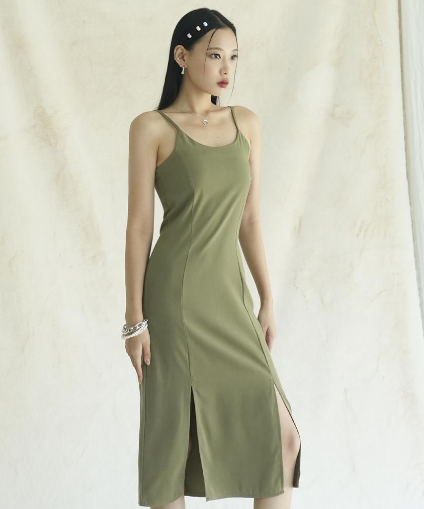 AVANDRESS Modern Sleeveless Dress Moca