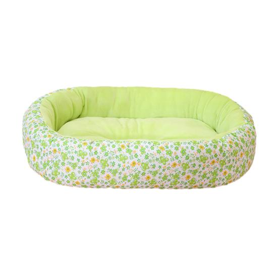 Calming Dog Bed Floral Orthopedic Cat Bed Breathable Washable Cozy Pet Bed for Small Medium Dogs And Cats