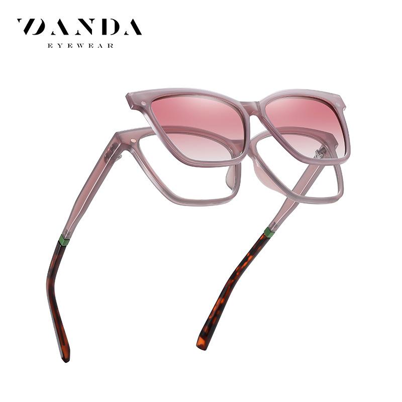 New European and American Magnetic Eyeglass Frames for Myopia CG7704Dual-purpose mirror TR90Ultra-light fashionable polarized sunglasses for drivers