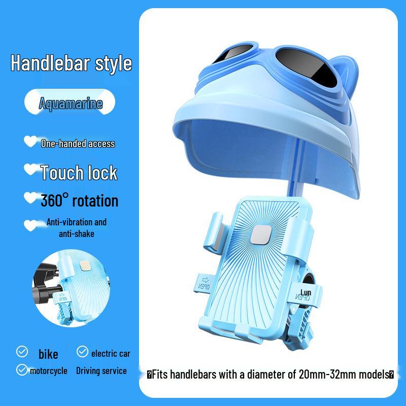 Regenfester Sonnenschutz Handyhalter für Elektrofahrzeuge & Motorräder