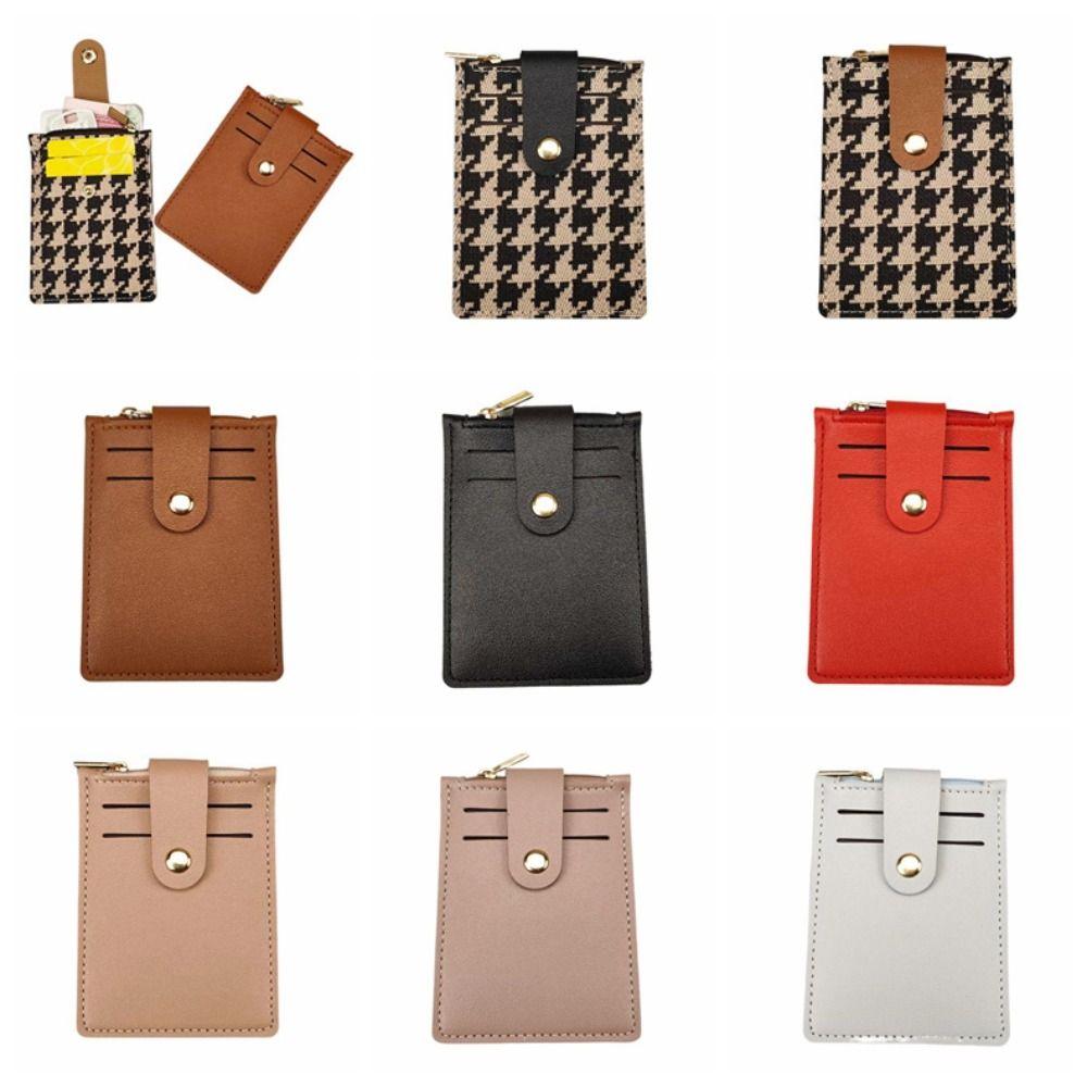 

Zipper PU Leather Coin Purse Wallet Multi-position Driver s License Case Outdoor