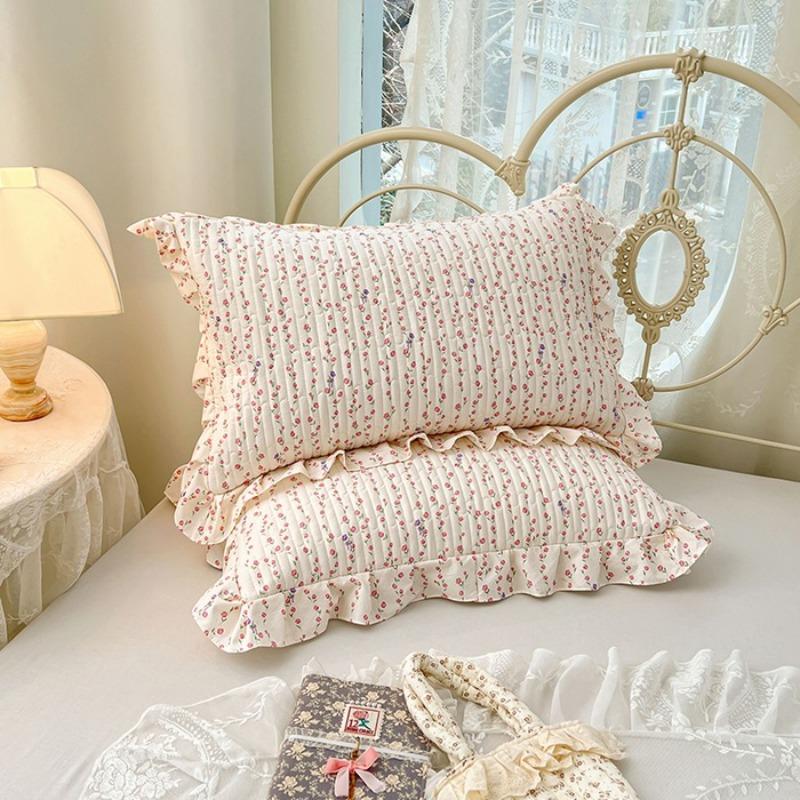 Lace Quilted Cotton Pillowcase Single Dormitory Pillowcase Cotton Inner Liner Sleeve Single and Double Universal Pillow Core Cover Home Textile
