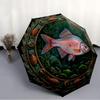 Underwater Serenity pattern umbrella, portable and foldable design, 8 ribs, a casual accessory for Halloween, Christmas, and birthday gifts.