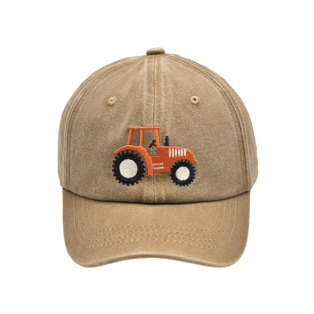 Kids Baseball Cap Fashion Tractor Embroidered Spring Summer Sunscreen Caps for Boys Girls Casual Hat for 3-8 Years Kids Gifts