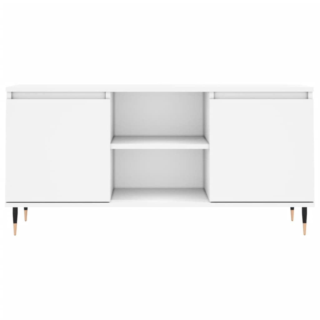 vidaXL TV-Schrank Weiß 104x35x50 cm Holzwerkstoff