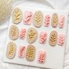 8Piece Versatile Soft Clay Leaf Shape Adornment Molds for DIY Earring Crafting Perfect for Hobbyists and Designers