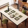 New Chinese Style Oil-Proof Waterproof Scald-Proof Leather Dining Table Mat