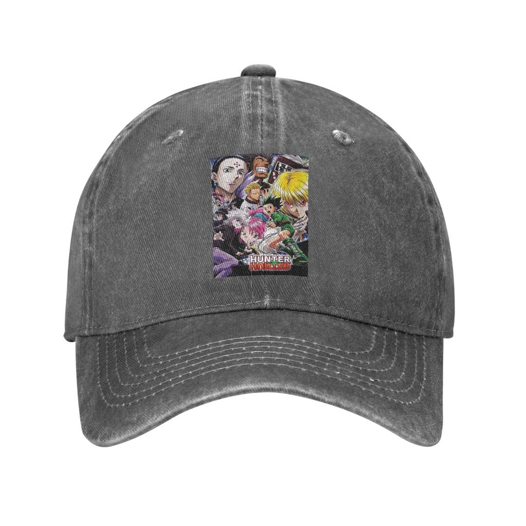 Anime HXH Hunter x Hunter Denim Fabric Cap Casual Baseball Caps Adjustable Hat Summer Unisex Baseball Hats