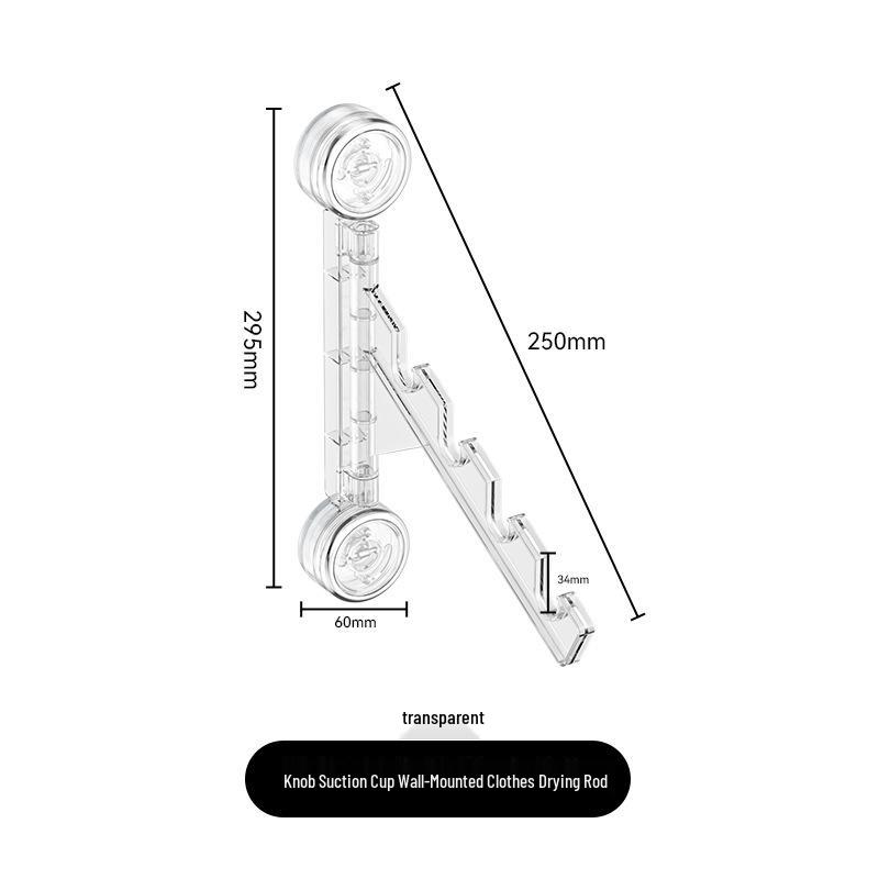 

Бесследная настенная складная сушилка для одежды на присосках - Идеально подходит для использования в общежитии и на балконе