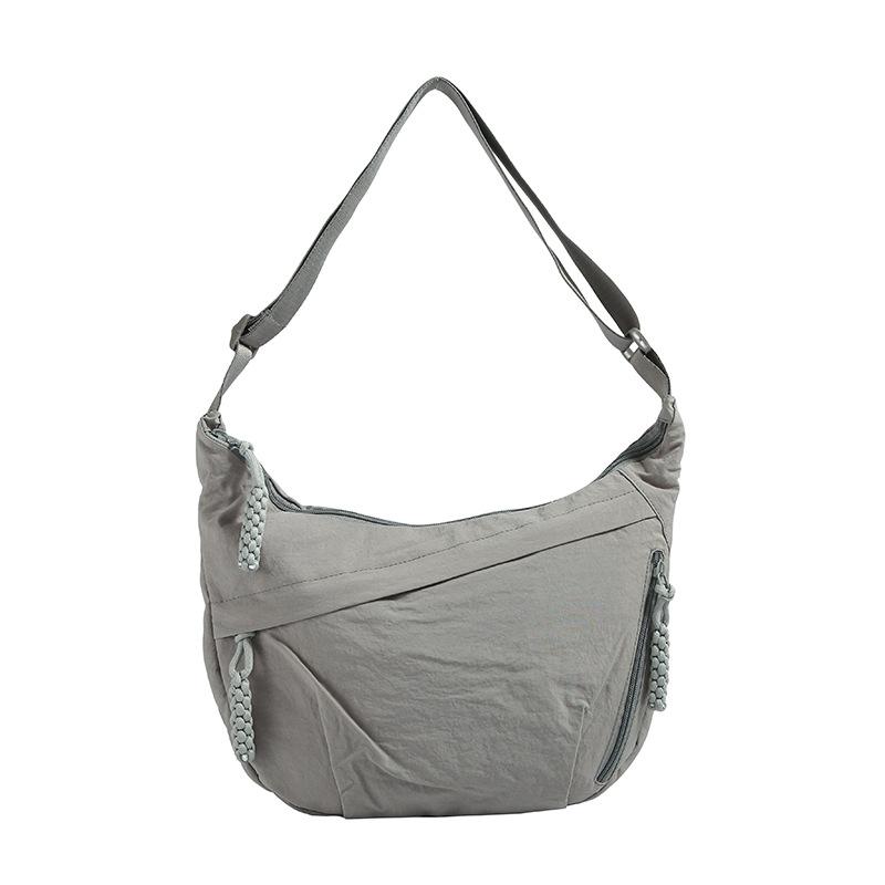 New Trendy Dumpling Bag Women's Fashion Nylon Women's Bag Versatile Simple Large Capacity Messenger Bag Female Student Small Cross Bag