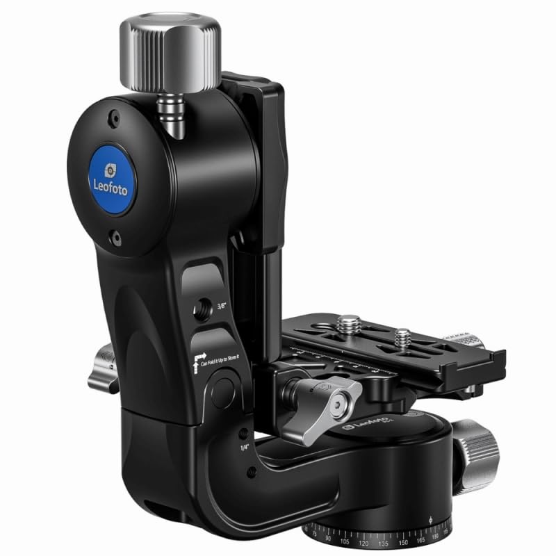 

Leofoto Gimbal Head Compatible with super telephoto Plate base can move up and Can be folded and Compatible with Base diameter Load capacity Aluminum