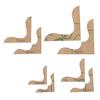 8Pcs Leather Craft Acrylic Bag Wallet Corner Decoration Pattern Stencil Template