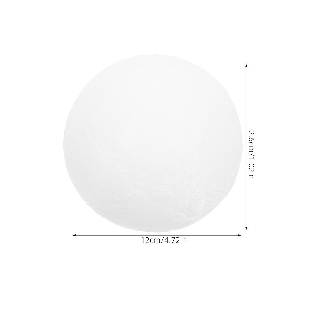 Modern 3D Printing Moon Lamp Lampshade Plastic Ceiling Lamp Cover Soft Light Diffuser for Bedroom Living Room Diameter 120Mm G9