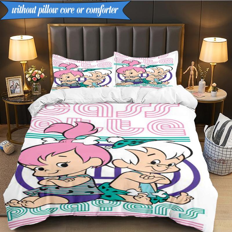 The Croods Players Adventure 3pcs K-pop music group Bedding set,Ideal for Bedroom, Dormitory,Including Duvet Cover And 2pcs Pillowcases,Fan gifts