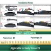 Front Wiper Blade: Silent Boneless Rubber for Geely Vision X6/PRO/Vision SUV/S1