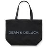 Dean Deluca Tote Eco and Solid Color & Bag, Black, S/L Size, Bag, Women's Men's,