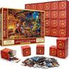 Christmas Advent Calendar Puzzle 24 Pieces 1008 Pieces, Christmas Advent Calendar  Christmas Puzzle, Fireside Santa, Holiday