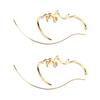 1 Pair Women Girls Abstract Face Earrings Wire Drop Dangle Personality Earrings Jewelry