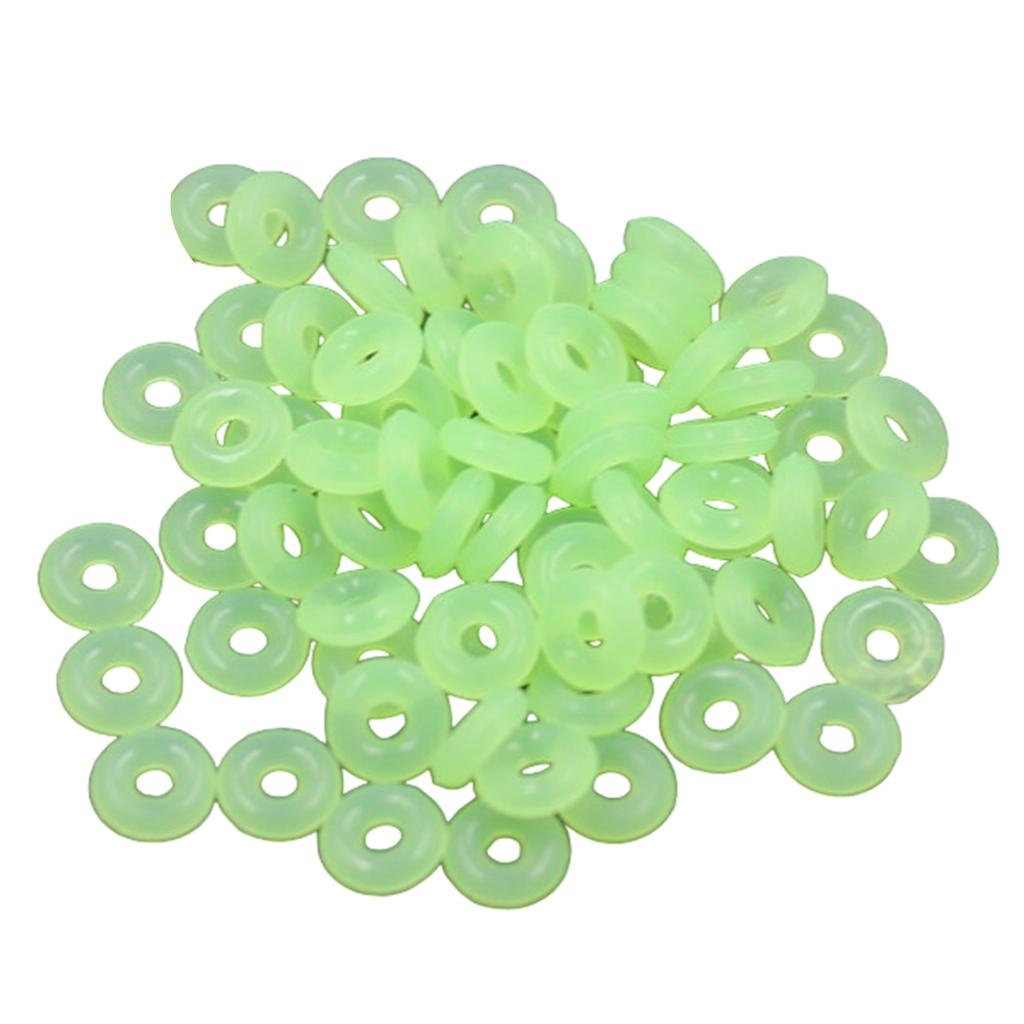 Pack of 100 Silicone Spacer Rings Bracelets Rings Silicone Texture Jewelry Making Supplies for Bracelet Necklace Earring