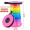 Rainbow Telescopic Adjustable Folding Stool for Leisure, Fishing, and Household Use