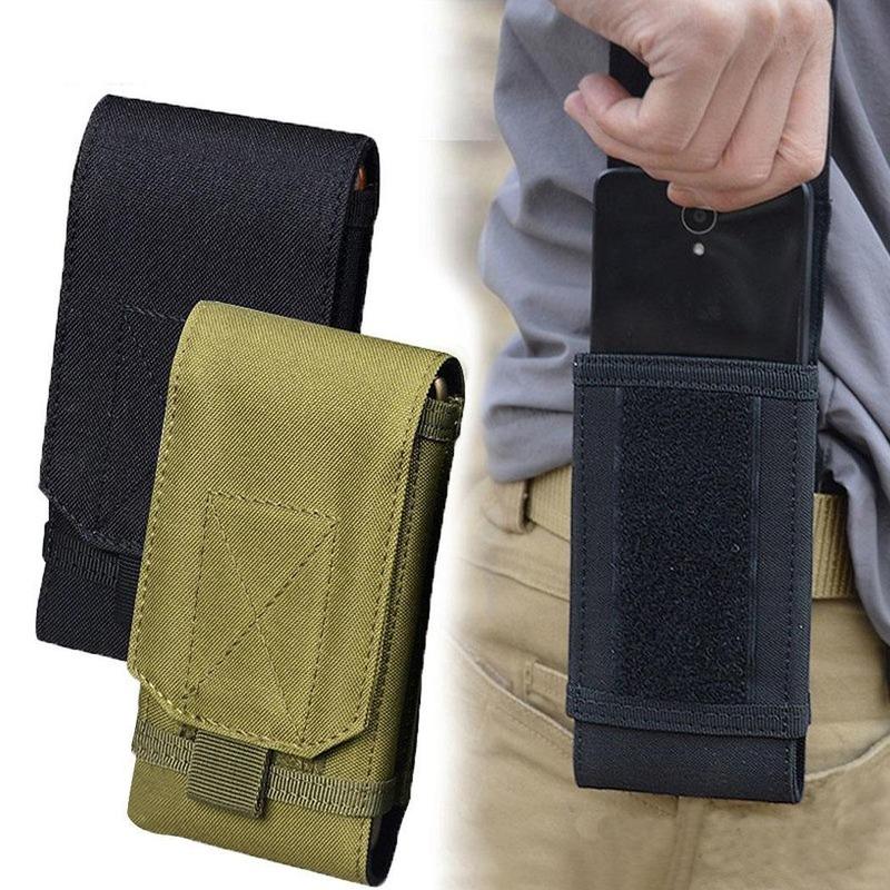 1 Pezzo Borsa Camouflage da Esterno Porta Telefono Tattico Militare Cintura Sportiva da Vita Custodia Impermeabile Nylon EDC Sport Caccia Borse Camo