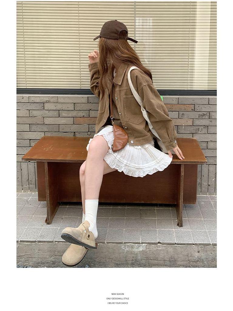 2025 New Korean Style Women's Short Denim Jacket: Casual, Loose, Retro & Versatile for Spring & Autumn