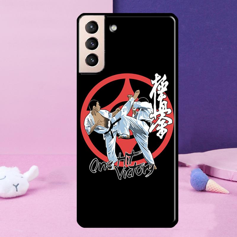 Kyokushin Karate Symbol Phone Case For Samsung Galaxy S25 Ultra S23 S20 S21 S22 S24 FE S9 S10 Plus S24 Ultra Cover
