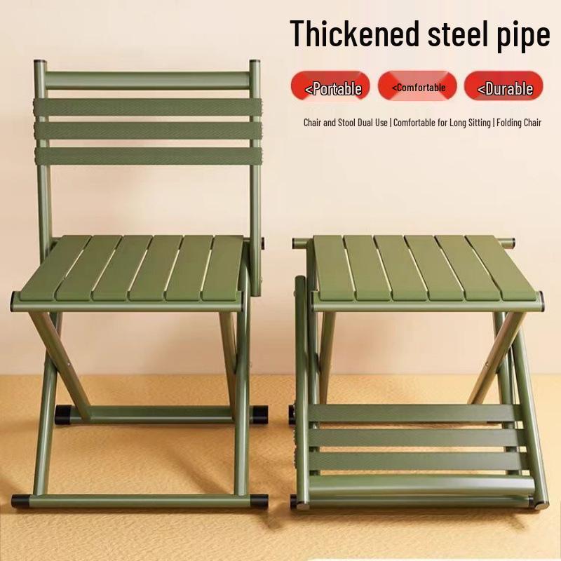 Ultraleichter tragbarer Klappstuhl mit Rückenlehne für Camping und Angeln