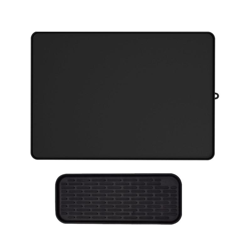 Food Grade Silicone Dish Drying Pad For Kitchen Counter Dish Rack NonSlip Surfaces Protectors Pad for Coffee Machine