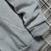Men Hooded Jacket Zip-up Loose Sweatshirt Jacket Solid Color Casual