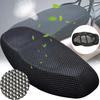 Motorrad 3D Mesh Stoff Anti-Rutsch Pad Roller Sitz Elektrofahrrad Sitzbezug Sommer Atmungsaktive Bezüge Kissen Netzbezug Neu