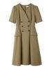 Jersey Dress CWCO264143 CML 38 [CELFORD] Double-breasted Women's