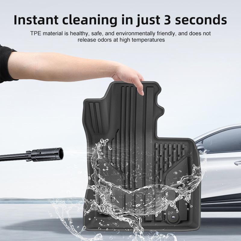 Custom-Fit TPE Floor Mats: Waterproof & Dirt-Resistant for 2017-2024 Mazda CX-5 KF Series