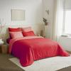 Complete Pack 6 Pieces Capucine/Clementine Reversible Duvet Cover for Bed 140 X 190 Cm