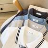 2025 Autumn/Winter Stylish Knit Cardigan with POLO Collar & Silk Scarf Bow Tie for Women